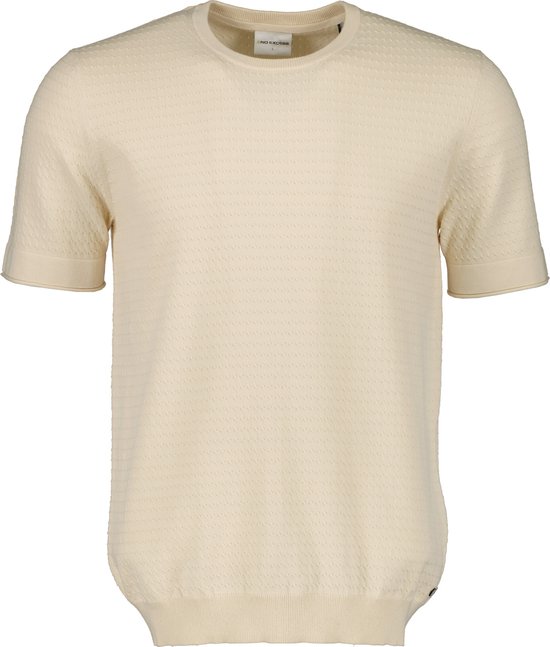 T-shirt No Excess - Coupe Moderne - Écru - Grandes Tailles 3XL