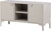 Nest living Frederik Metalen Tv Meubel - Beige - Metaal - Industrieel - 2 Deuren - Tv Kast - 120 cm