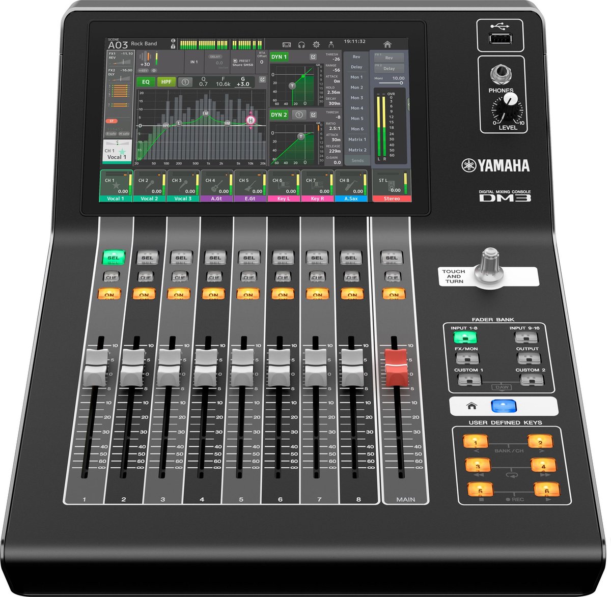 Yamaha DM3 - Mengpaneel