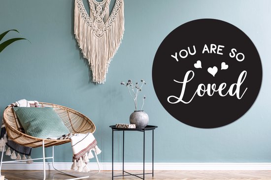 WallCircle - Cercle Mural - Cercle Mural - Proverbes - Citations - Amour - Aluminium - Dibond - 120x120 cm - Intérieur et Extérieur XXL