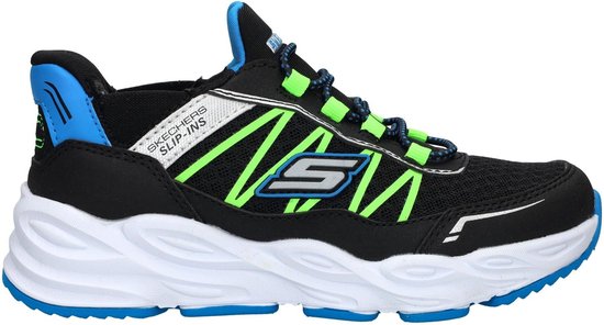 Skechers Turbo Tread Slip-Ins Sneaker - Jongens - Zwart - Maat 38 | bol