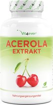 Vit4ever - Acerola Capsules - Natuurlijke Vitamine C - 240 capsules voor 8 maanden - Premium: Hoog gedoseerd met 750 mg per capsule - Zonder ongewenste toevoegingen - Veganistisch