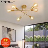 LED Plafondlamp - Led Lampen - Plafondlamp Zwart & Goud - Plafond Lamp - LED Lamp - Moderne LED-Plafondlampen - Noorse Minimalistische WoondecoratiePlafondlamp