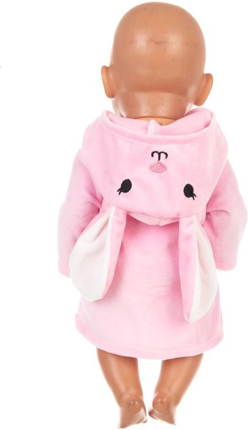 Poppenkleding & Accessoires Voor 17cm Pluche Poppen - Roze Konijnenset