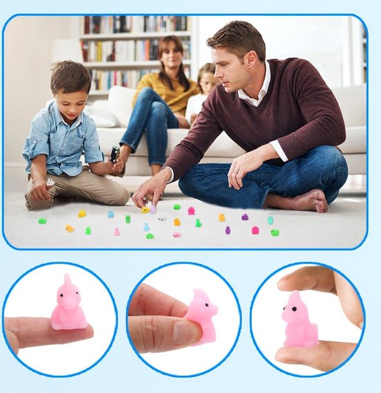 Œufs De Pâques Siuwddee Avec Jouets à Presser à L'intérieur – 12/24 Pièces, En PU Résistant, Colorés, Pour Enfants Et Adultes