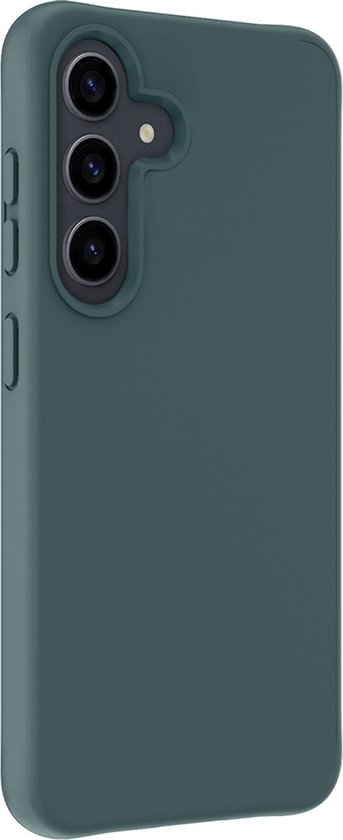 Coque en silicone vert foncé avec trois découpes pour appareil photo.