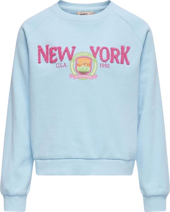 ONLY KOGGOLDIE L/ S NYC O-NECK BOX Filles Pull fille - Taille 158/164