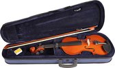 Leonardo Elementary series viool set 3/4, gelamineerd, hardhout fittings, incl. fijnstemmer staartstuk, strijkstok en koffer