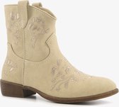 Blue Box lage dames cowboy western laarzen beige - Maat 39