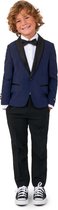 OppoSuits Midnight Blue - Kids Tuxedo Smoking - Chique Outfit - Blauw - Maat 6 Jaar
