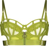 Hunkemöller Niet-voorgevormde longline beugel bh Sable Groen C75