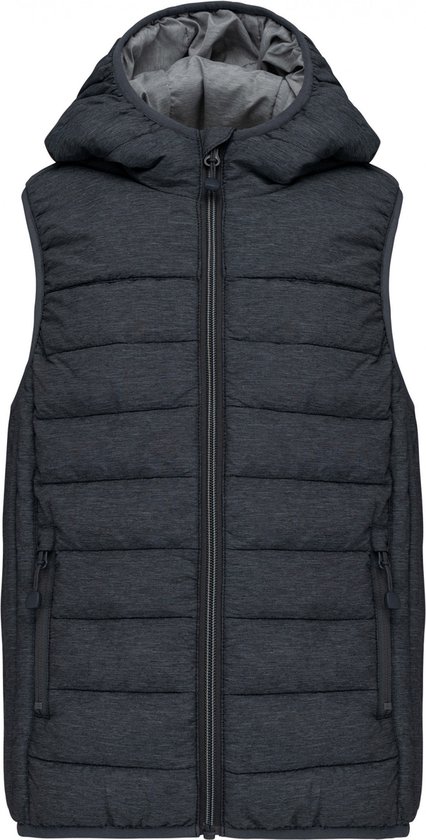 SportBodywarmer Heren XS Proact Mouwloos Marl Dark Grey 100% Polyamide