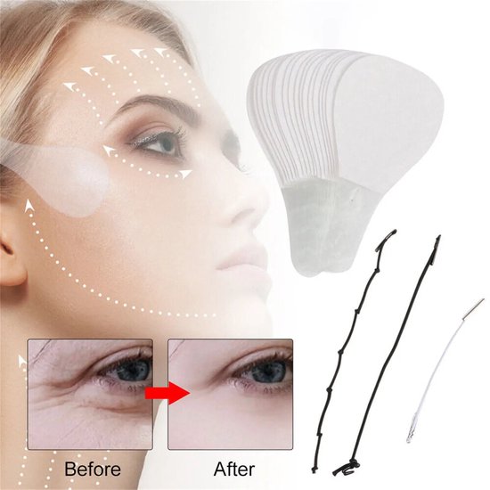 Foto: 3 pack gezichtstape voor face lifting onmiddellijke face lift voor onderkin en huidversteviging make up facelifting gereedschap voor gezicht gezichtslifting foxeye of verwijderd rimpels facelift zonder chirurgie v vorm gezichtsstickers