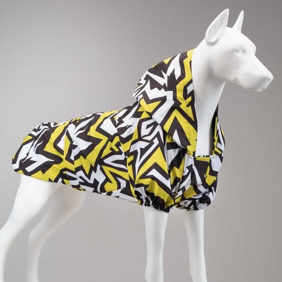 ZoneYan Hondenjas met harnas, instelbaar, waterdicht en warm, voor kleine honden, reflecterende winterjas, winddicht, vest voor honden (grijs, S
