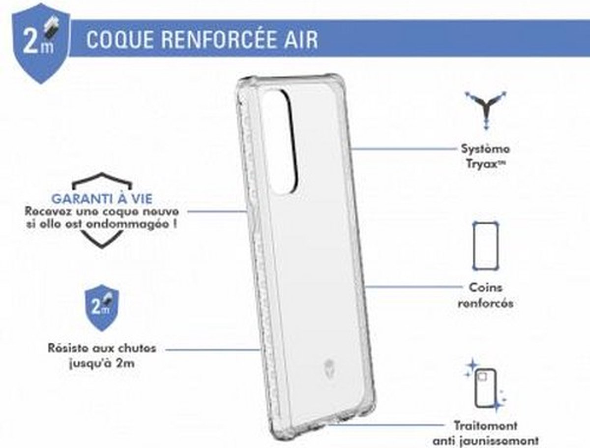 Force Case, Versterkte behuizing voor Oppo Reno 4 Pro AIR, Transparant