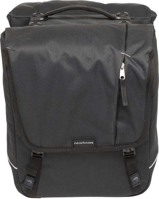 New Looxs Nova Double Dubbele Fietstas Racktime 2.0 - 32 liter - Zwart van New Looxs — afbeelding 4