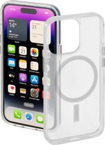 Hama MagCase Safety Cover Hoesje geschikt voor Apple iPhone 14 Pro - Compatibel met Magsafe / Draadloos Laden - Krasbestendig - Perfecte Pasvorm - Transparant