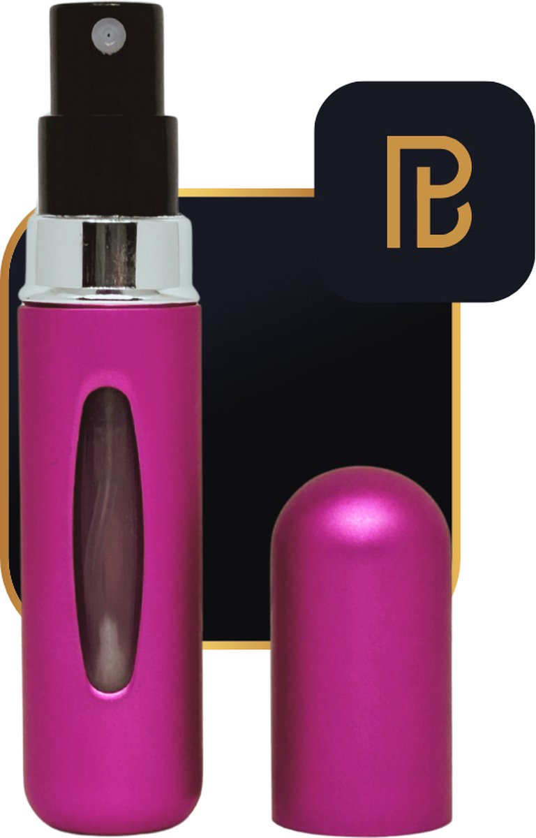 PerfumeBuddy® - The Mini Buddy® - VALENTIJNSDEAL - Parfum Verstuiver - 5ML - Roze - Navulbaar - Reisflesje - Mini Parfum Flesje