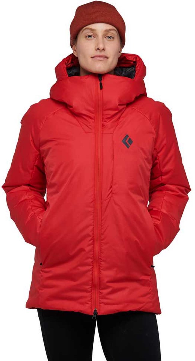 Black Diamond Belay Parka Rood L Vrouw