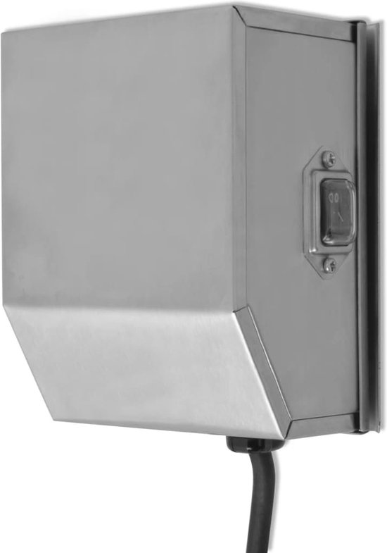 vidaXL Netvoeding Motor Draaispit 110 x 74 x 130 mm RVS 220240 V 4 W bol