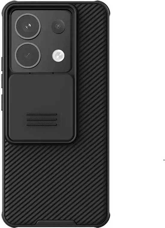 Nillkin CamShield Hoesje voor deXiaomi Redmi Note 13 Pro / Poco X6 - Back Cover met Camera Slider Zwart