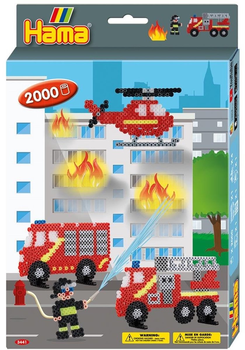 Hama Strijkkralenset ‘Brandweer’ – 2000 multicolor kralen — afbeelding 2