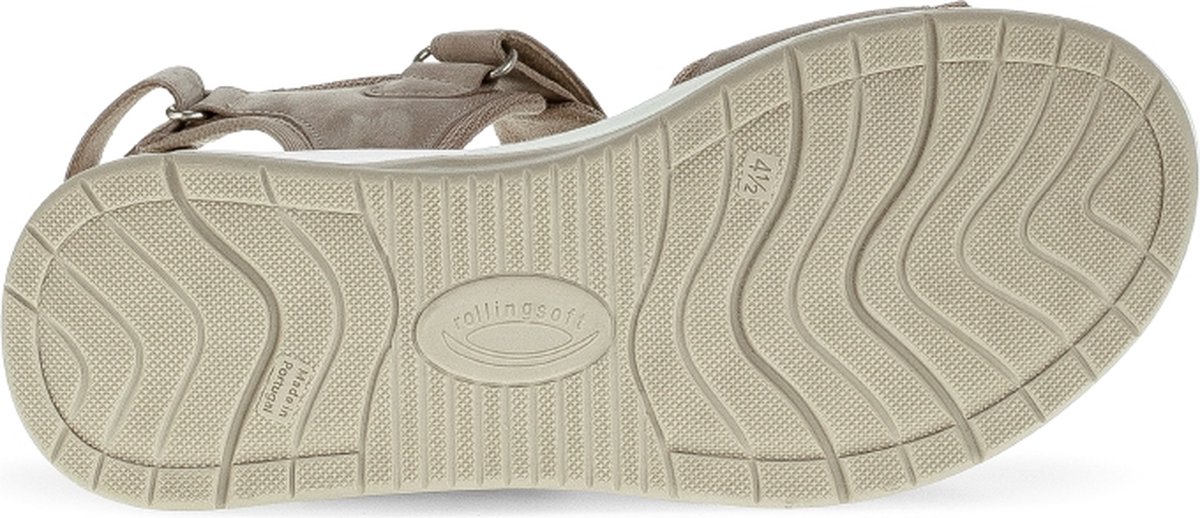 Rollingsoft -Dames - taupe - sandalen - maat 37.5