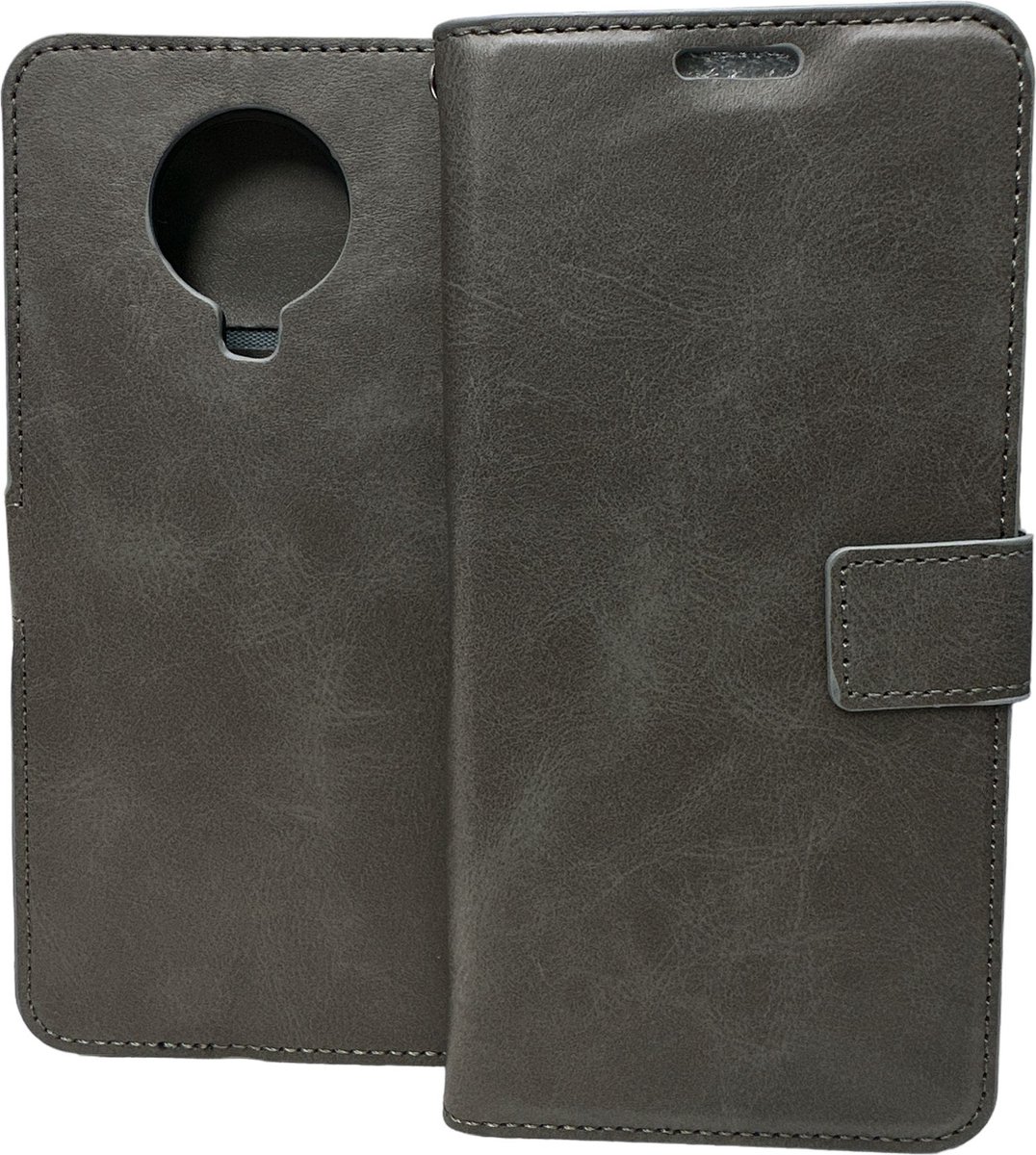Portemonnee Book Case Hoesje Geschikt voor: Nokia G10 / G20 - Grijs