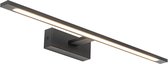 QAZQA jerre - Moderne LED Wandlamp voor binnen voor badkamer - 1 lichts - D 13.5 cm - Zwart -