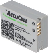 AccuCell accu geschikt voor Canon NB-10L, PowerShot SX40 HS, Li-Ion 7,4 volt, 750-950mAh afmetingen 45,5x32,4x15,2mm
