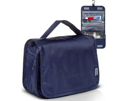 ForDig Reis Toilettas met haak (Blauw) - Heren - Dames - Hangend - Waterafstotend - Toiletry Bag - Blauw
