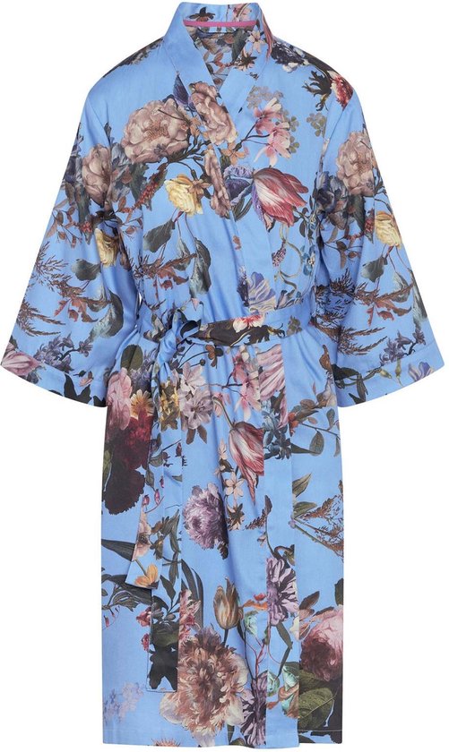Foto: Marbella hoogwardige satijn kimono zwart xs s