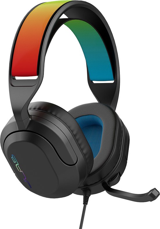 JLab Nightfall Gaming Headset met Microfoon - Headset PS5 - Koptelefoon met microfoon - Headset geschikt voor Laptop, PC, PS5, XBOX en Nintendo Switch - Verwisselbare Hoofdband
