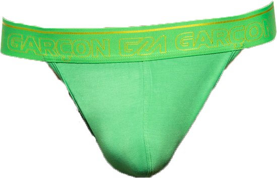 Garçon Thong Green - MAAT L - Heren Ondergoed - String voor Man - Mannen String