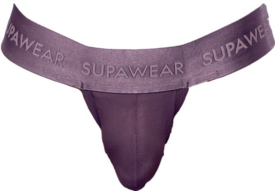 Supawear Ribbed Thong Peppercorn - MAAT XL - Heren Ondergoed - String voor Man - Mannen String