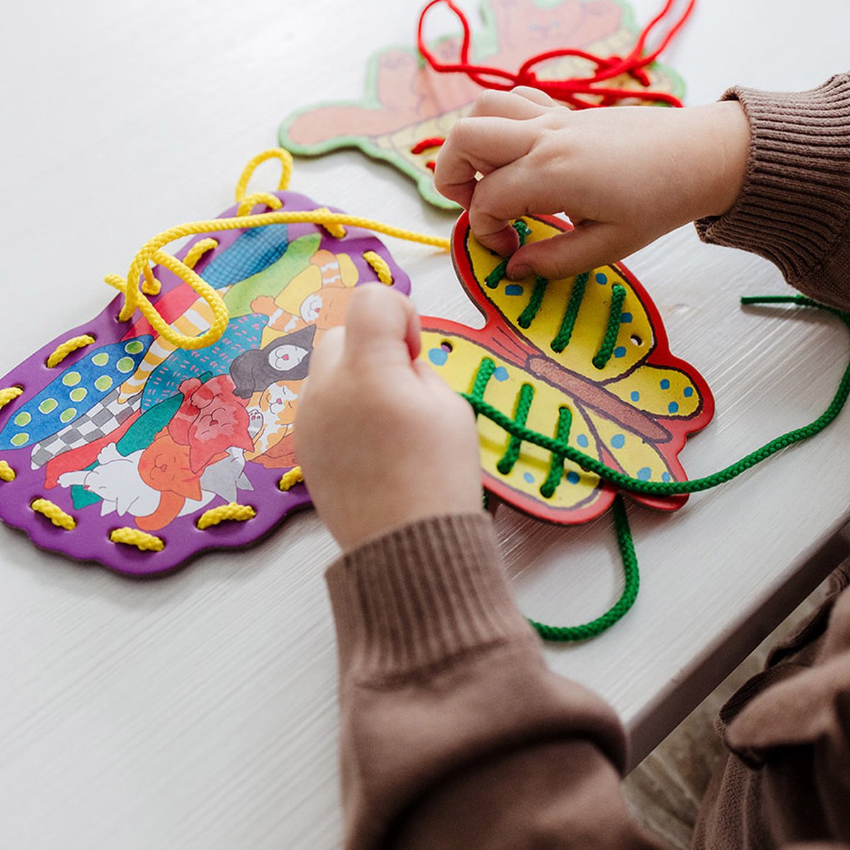 Dikkie Dik rijgkaarten - educatief speelgoed - peuter kleuter - vanaf 3 jaar - Bambolino Toys — afbeelding 7