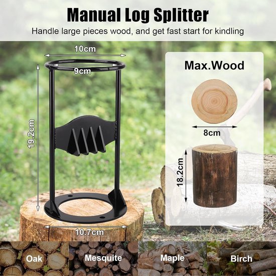 Houtklover Magma Staal incl. hamer hout | De #1 in Binnen & Buitenhaarden