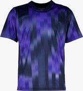 Dutchy Dry kinder voetbal T-shirt met print blauw - Maat 140