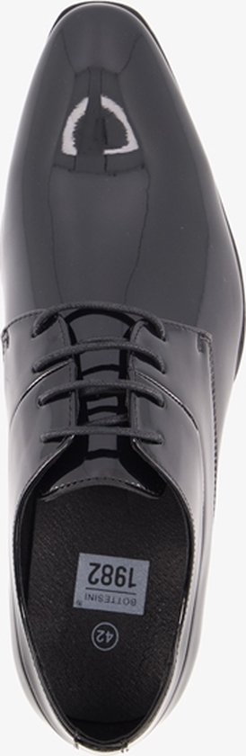 Chaussures à lacets vernies pour hommes Bottesini noires - Taille 42