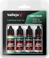 Vallejo 72383 Game Color - Set de couleurs vert froid - Set de Peinture Acryl