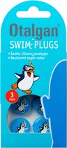 Otalgan Swim Plugs Oordoppen - Oordopjes tegen water in de oren - Blauw - 3 paar