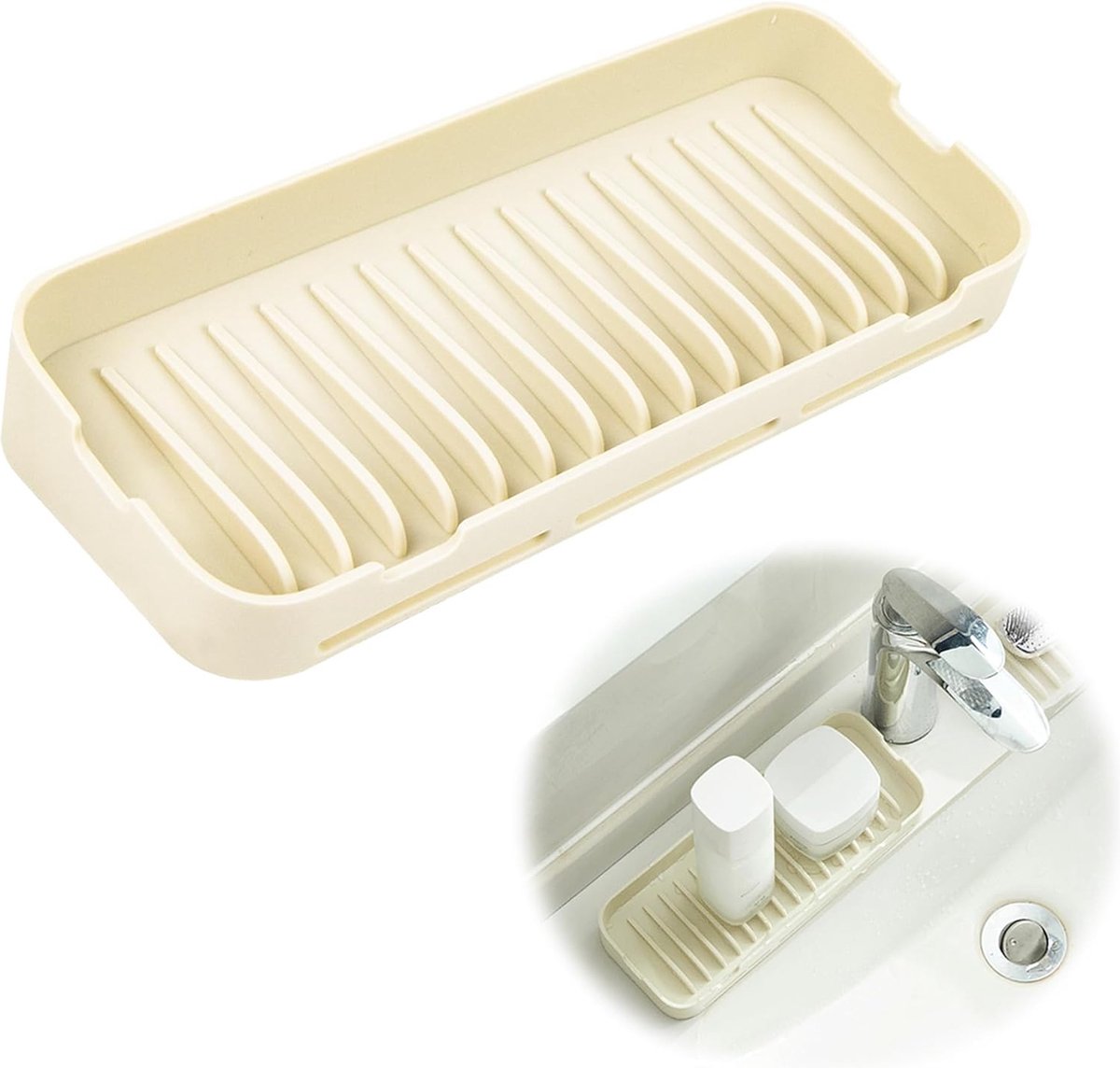 Siliconen afdruipmat, gootsteen, organizer, spoelbak, smal