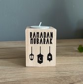 Waxinelichthouder lantaarn Ramadan Mubarak