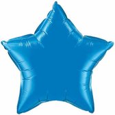 Qualatex - Folie Ster Blauw (90 cm)