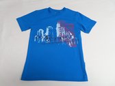 T shirt - Jongens - Blauw - City - v hals - 4 jaar 104