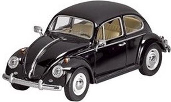 Modelauto Volkswagen Kever zwart 17 cm - speelgoed schaalmodel - miniatuur model | bol.com