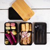 Japanse Bento Box Perfecte lunchbox voor volwassenen en kinderen, broodtrommel met vakken, ideaal voor werk, school en onderweg