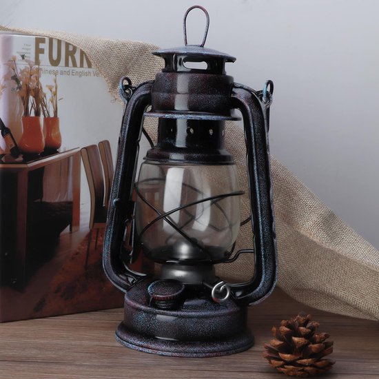 Noodlamp - Noodlamp bij Stroomuitval - Noodlamp voor Oorlog - Noodlamp voor Thuis - Petroleumlamp - Kampeerlamp - Tentlamp van Merkloos — afbeelding 4
