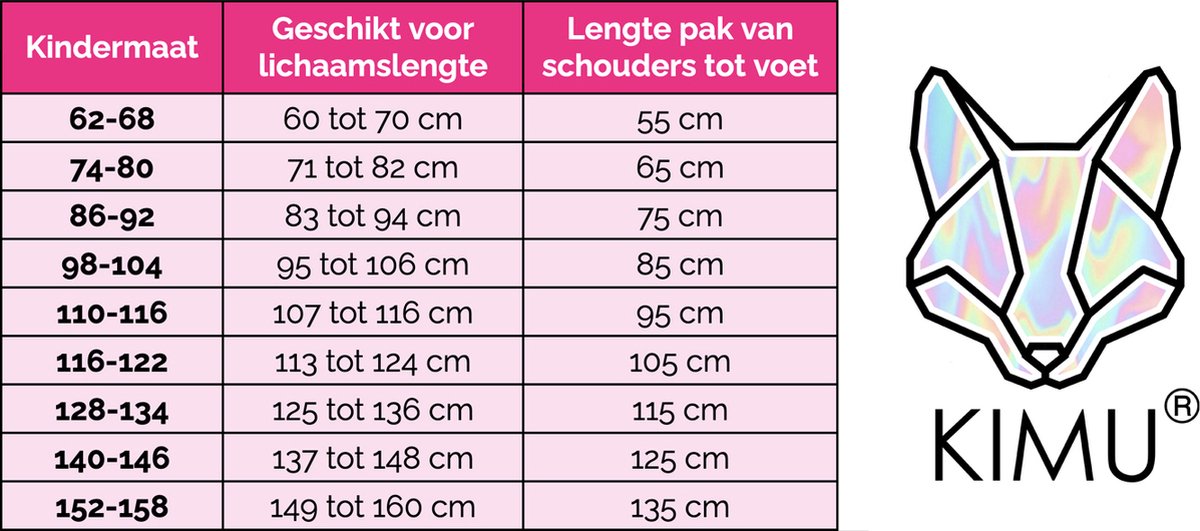 KIMU® Onesie Regenboog Eenhoorn Pakje - Maat 98-104 - Eenhoornpakje Unicorn Kostuum Kleuren Pak - Babypakje Dreumes Pyjama Zacht Boxpakje Festival — afbeelding 8