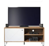 Trendteam- TV Meubel tv-meubel Touch | x 40 x 56 | Artisan Oak-decor - 123cm - Wit; Bruin